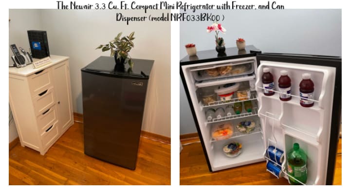 TaoTronics Compact Refrigerator, 3.3 Cu Ft Mini Fridge With