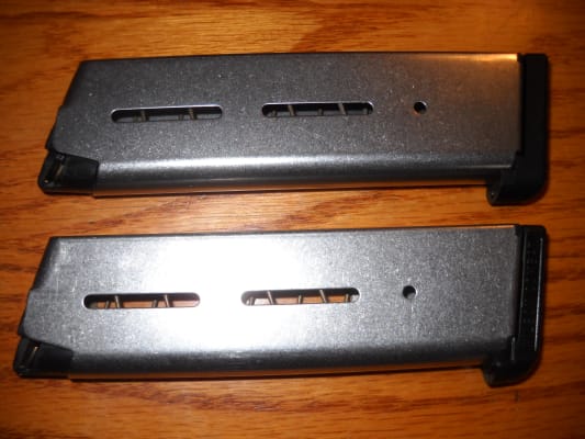 Wilson Combat 1911 Heavy Duty .45 ACP 7-Round Magazine For Handguns – +P Rated, Steel Construction With Pad