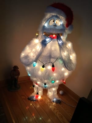 Christmas 54 Tall Tinsel Bumble The Abominable Snowman Outdoor Yard Decoration