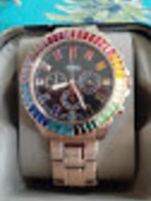 Fossil outlet multicolor watch