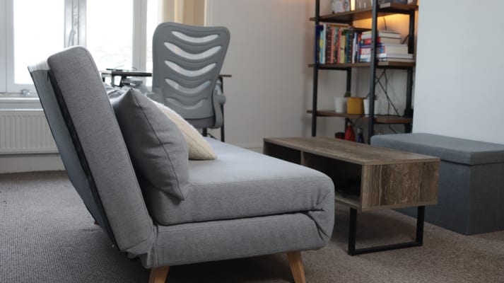 Freya Folding Sofa Bed Grey Homebase