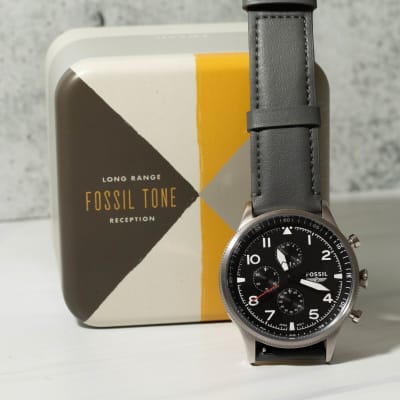 Retro Pilot Chronograph Black Eco 