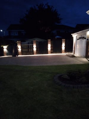Luceco led grey exterior flat wall light hotsell