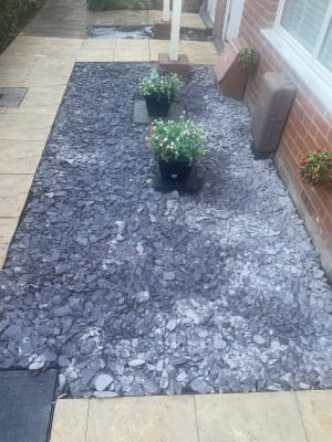 Blue slate chippings wickes discount