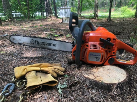Oregon chain outlet for husqvarna 440