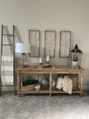Weathered Natural Wood Everett Console, World Market Console Table Everett