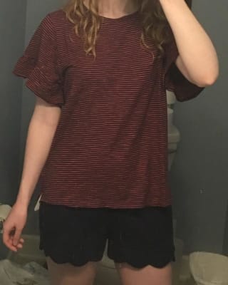 Old navy scalloped shorts new arrivals