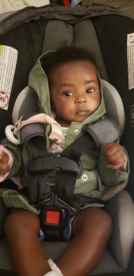 hooded canvas utility jacket for baby