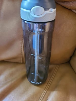 Ashland Auto Spout Water Bottle, Smoke, 24-oz.