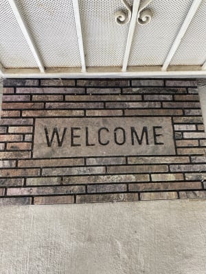 ‘Welcome to Our Home’ Doormat, Indoor Outdoor Rug, Large Front Door Mat  Outdoor