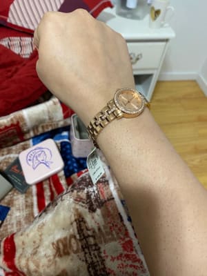 Shae Mini Three-Hand Stainless Rose 