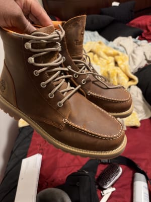 Timberland® Redwood Falls Leather Boot - Men's Shoes in Black Full