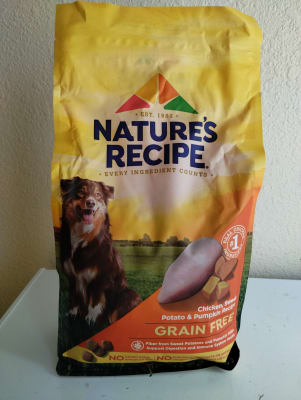 Dog Brush Nature's Recipe Adult Grain Free Chicken, Sweet Potato