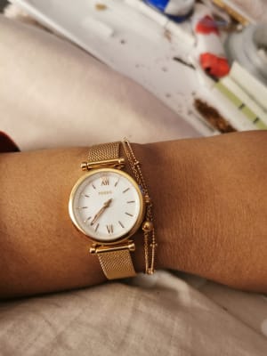 Carlie Mini Three-Hand Rose-Gold-Tone 