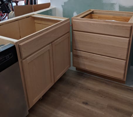 Oak Unfinished Kitchen Cabinet Home Outlet