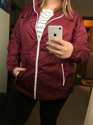 Water Resistant Hooded Windbreaker for Women Old Navy