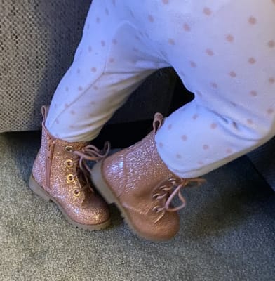 Kids pink glitter boots new arrivals