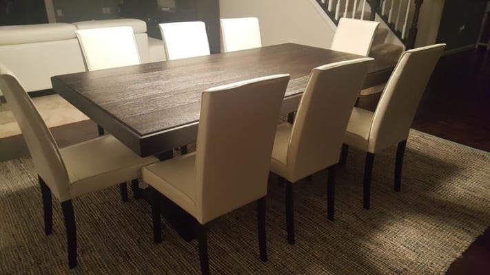 Ashley Kimonte Faux Leather Dining Side, Kimonte Dining Room Table Set