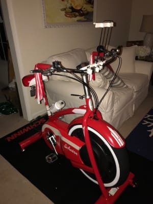 schwinn classic cruiser exercise bike red