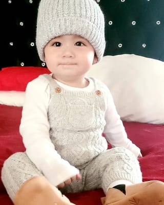 Newborn Stormy Heather Baby Sweater Overall by Janie and Jack
