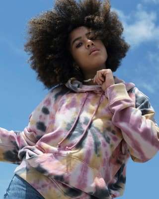 Tie Dye Oversized Pullover Hoodie
