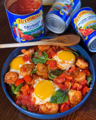 Crushed Tomatoes Chunky Style in Puree with Sweet Basil 28 oz