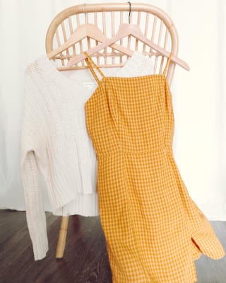 Gingham Slim Mini Dress