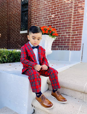Janie and top jack plaid pants