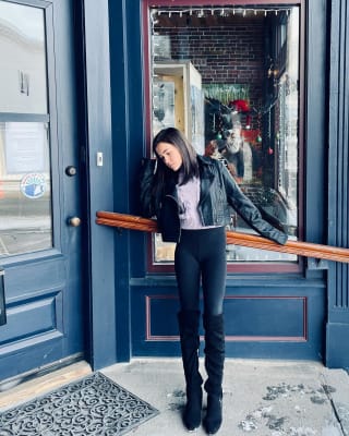 ジャケット・アウター meltthelady cropped leather like jacket DHgate.com:Faux Leather Crop Jacket: Zip-Up Moto Style for