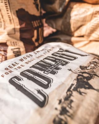 Cowboy® Garlic & Onion Hardwood Briquets | Flavored Charcoal Briquets