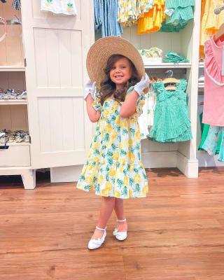 Girl Natural Bow Straw Sun Hat by Janie and Jack