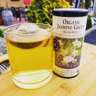 Kusmi Tea Green Jasmine - 3.1 oz Loose Tea Tin - Organic Blend of Green Tea  with Jasmine - Enjoy Hot or Iced