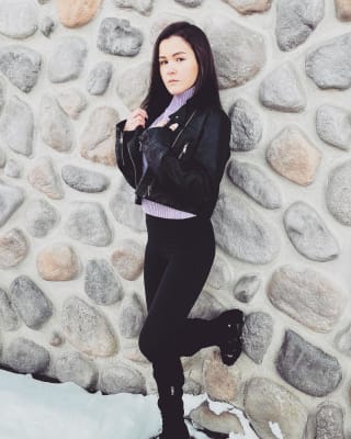 Faux Leather Cropped Moto Jacket