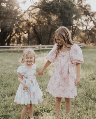 Girl Crystal Rose Floral Floral Eyelet Dress by Janie and Jack