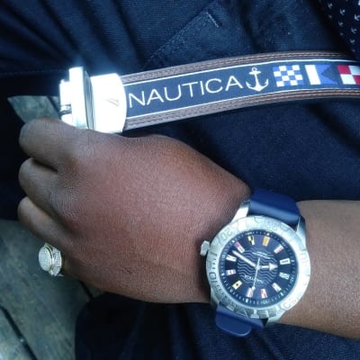 Bayside Multifunction Watch - Navy | Nautica