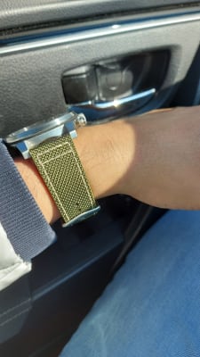 Latitude Chronograph Olive Nylon Watch 
