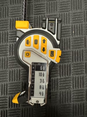 T1 Tomahawk Digital Tape Measure, Pattern mode on the T1 Tomahawk allows  you to split up a repeating pattern and utilize the green laser to indicate  the given measurement!