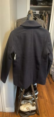 Soft Brushed Double Breasted Peacoat for Men Old Navy