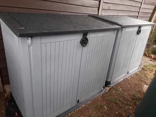 Keter Store It Out Midi Storage Box Grey Black Wickes