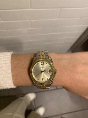 メーカー整備品 FOSSIL  FTW7037 ローズゴールド レディース Fossil] スマートウォッチ MONROE HYBRID HR FTW7037 レディース