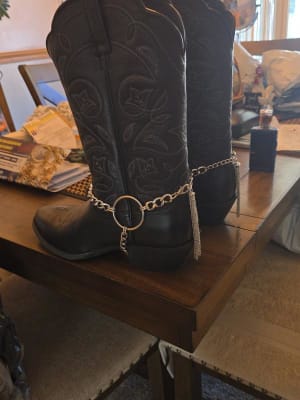 Ariat Boots 10.5 D Black Deertan Leather Western Cowboy Legend Phoenix 10010938