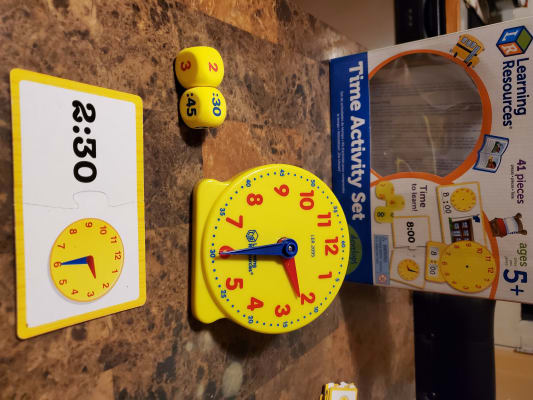 Learning Resources Time Activity Set 41 Pieces Is for sale online 