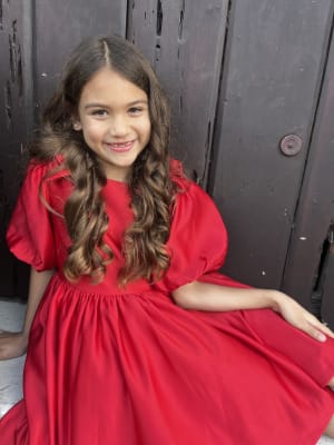 Girl Holiday Red Velvet Lace Collar Dress by Janie and Jack