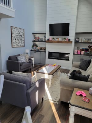 Lillith mid century modern store chair in heather grey