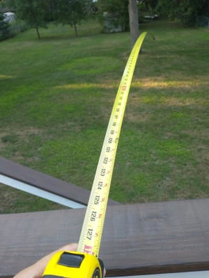 912387-8 Stanley Tape Measure: 25 ft. Blade L, 1 in Blade W,  in/ft/Fractional, Closed, Steel