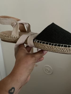 Old store navy espadrilles