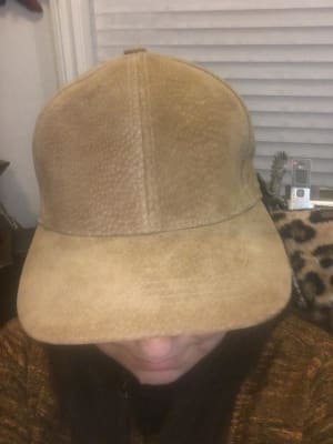 Olive & Pique Suede Baseball Hat - Clothing in Khaki | Buckle display picture 3