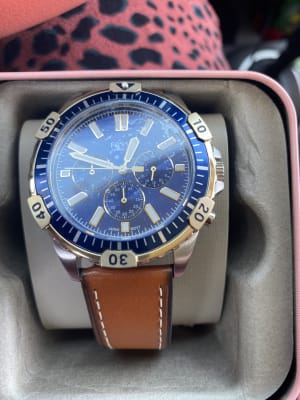 Garrett Chronograph Luggage Leather 