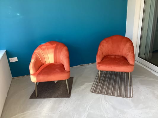 Homebase orange chair deals
