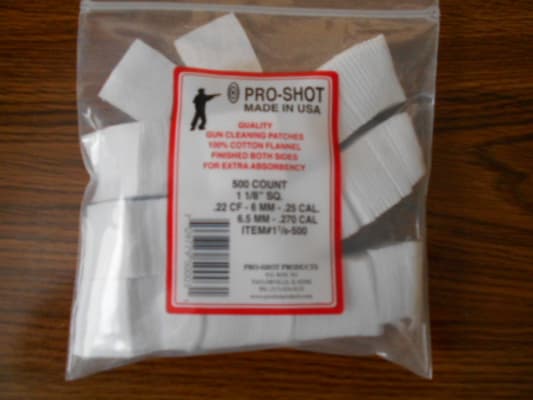 Pro-Shot Flannel Gun Patches 12-16ga (250/bag - View #9